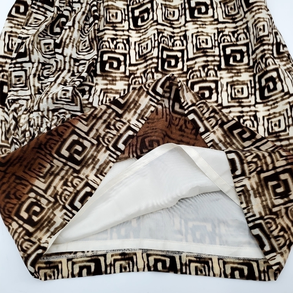 Muse Boston Proper Tribal Print One Shoulder Fringe Dress - Picture 6 of 11